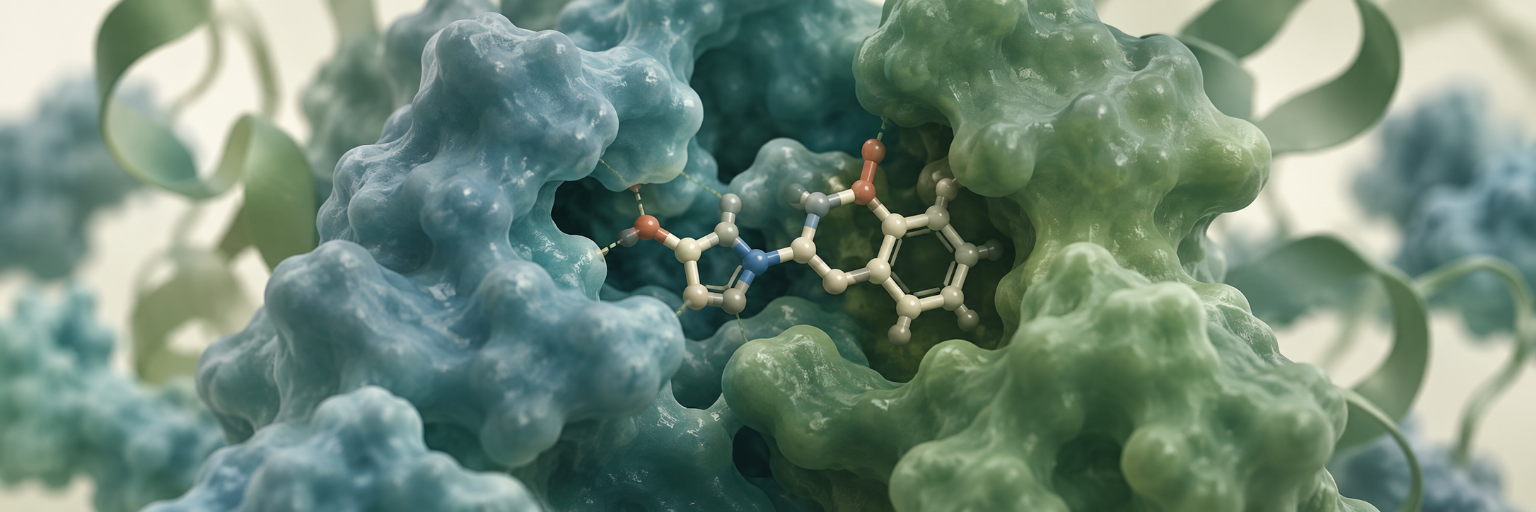 Illustrative molecular signaling visualization